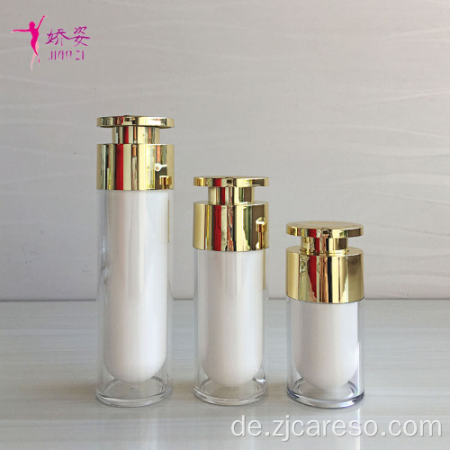 50-ml-Kosmetikflasche in Zylinderform mit herzförmiger Pumpe
